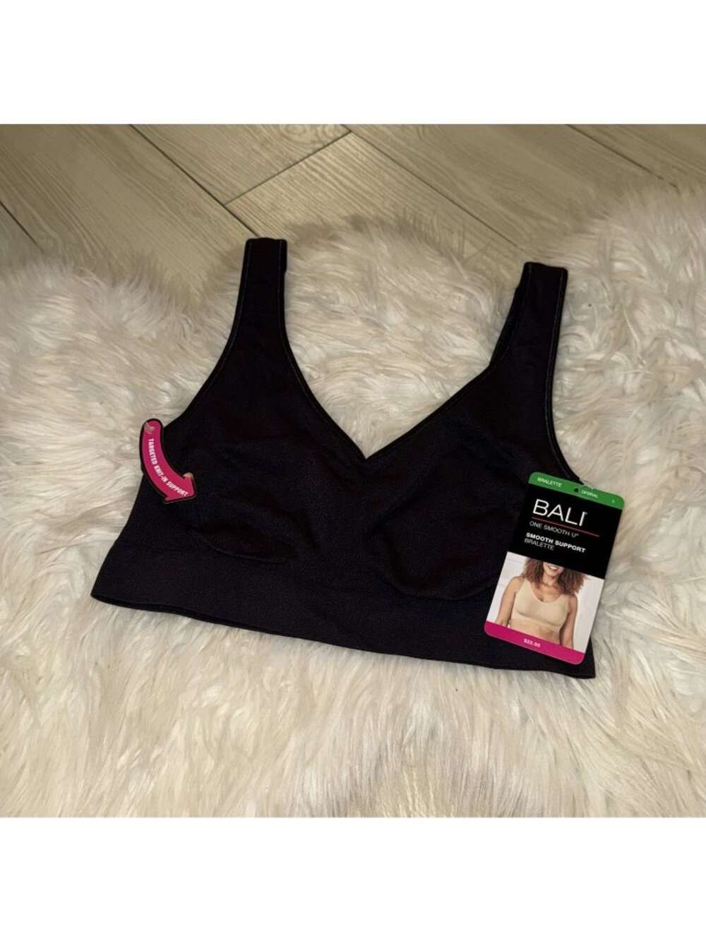 Bali BRAL Comfort Revolution ComfortFlex Fit Shaping Bra WF Womens 7 L Large New